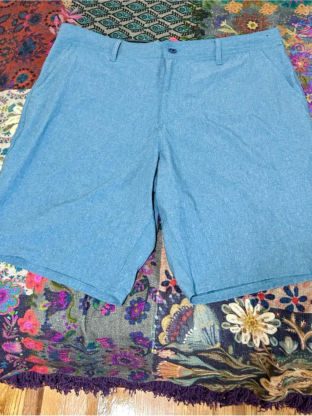 O'Neill Light Blue Flat Front Men's Shorts